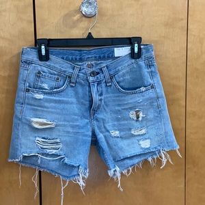 Rag & Bone JEAN ripped shorts- Size 24